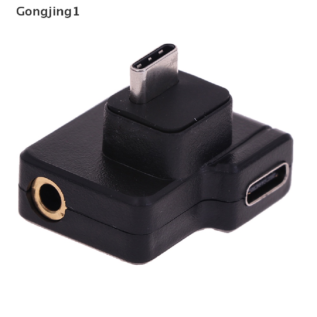 Gongjing1 Adapter USB-C Ke Port Audio 3.5mm Untuk Kamera Action DJI OSMO