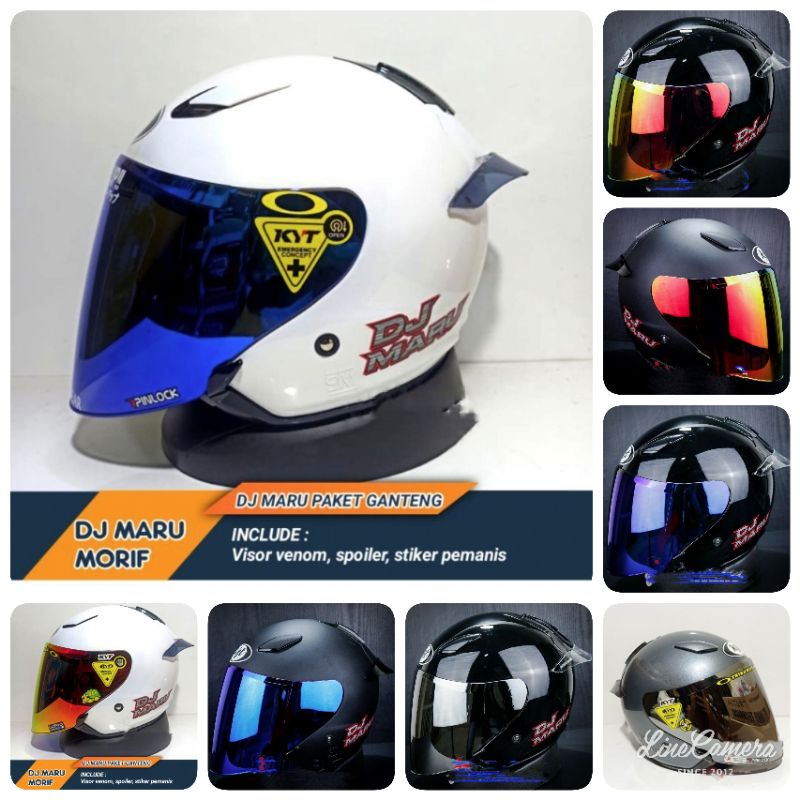 Helm kyt dj Maru paket ganteng