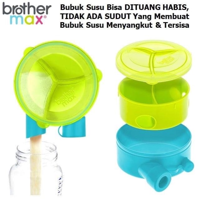 Brother max milk powder dispenser - wadah makanan mpasi bayi | dispenser susu bayi