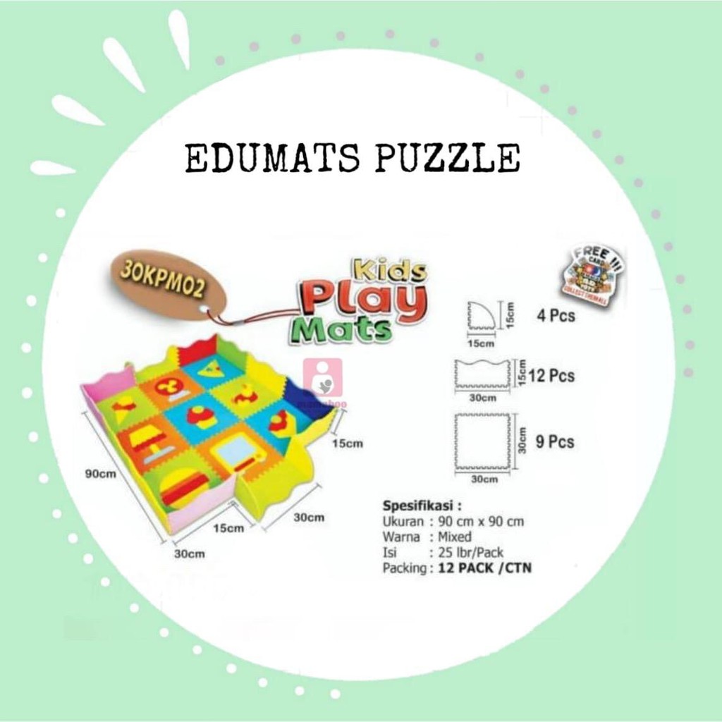 Edumat Fun &amp; Play 30kpm02 30x30cm