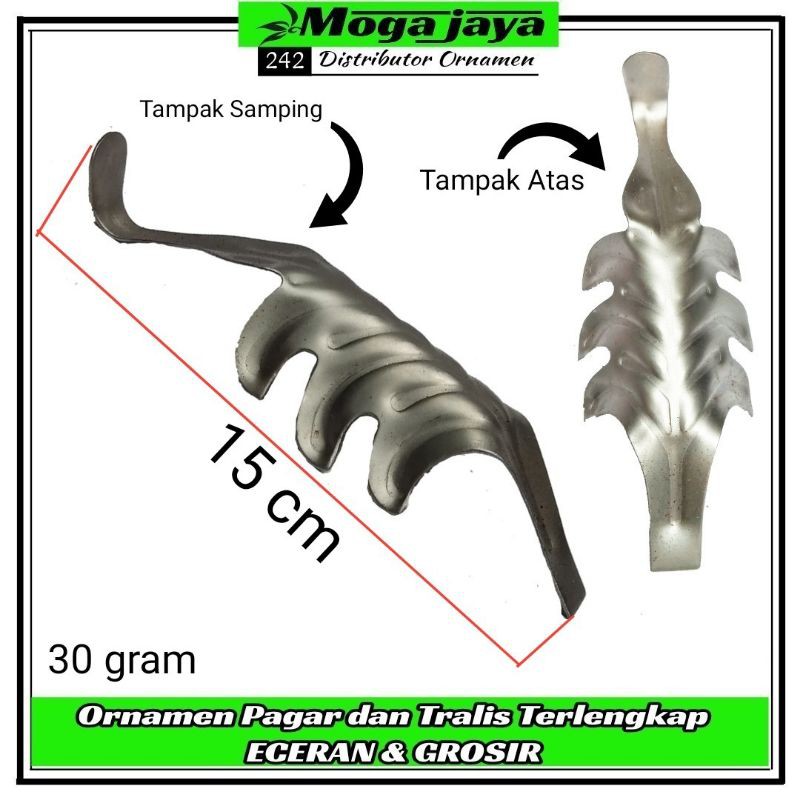 ornamen pagar tralis balkon canopy ranjang dll model UDANG besi plat