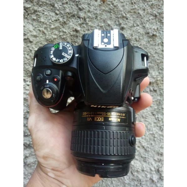 Nikon D3300 LCD tidak vignet