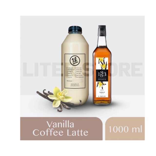 

Premium 1883 Maison Routin Vanilla Coffee Latte - Kopi Susu Vanilla Botol (250ml/1000ml)