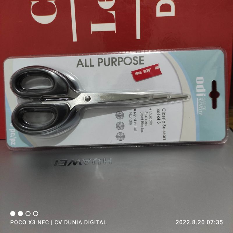

Gunting tajam odi 1 set 3 pcs