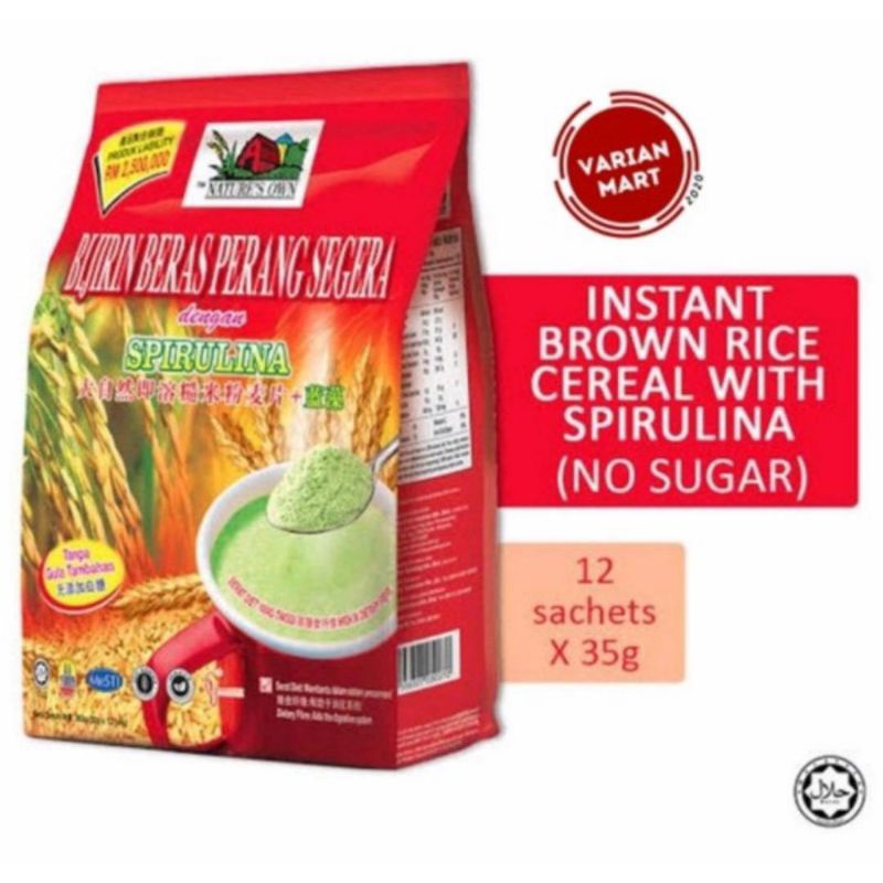

SPIRULINA INSTANT BROWN RICE CEREAL COVER MERAH