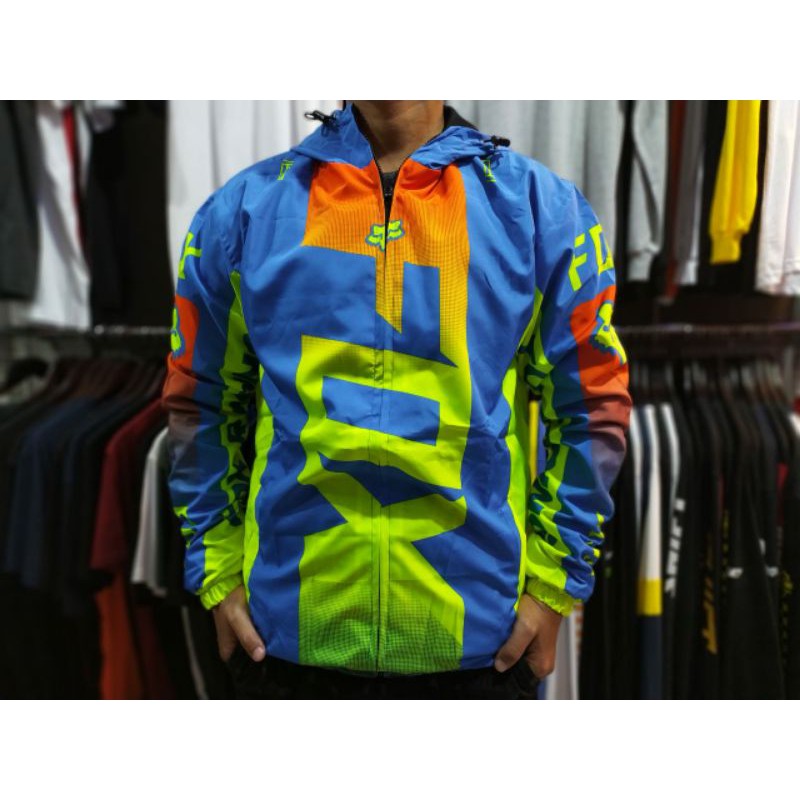 Jaket Running / jaket parasut / jaket fox / jaket trail cross grastrack balap racing