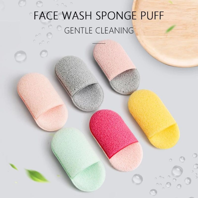 KONJAC SPONGE FACE WASH PUFF / SPON PEMBERSIH WAJAH / SPON FACIAL