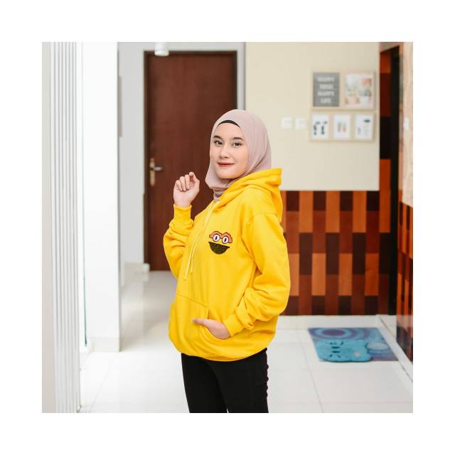 SESAME OSCAR HOODIE WANITA - JUMPER LUCU TEBAL TERLARIS