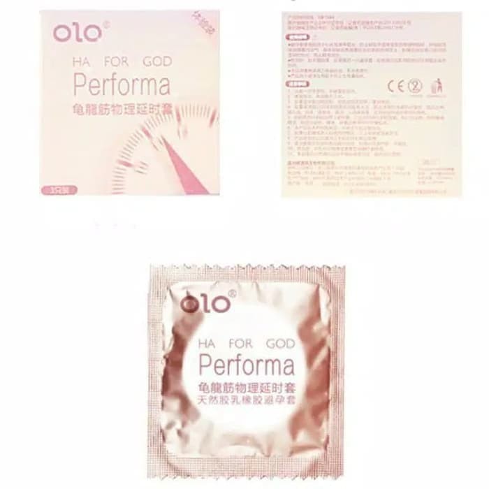 SATUAN Kondom OLO For God Perfoma Condom Tipis 0.01mm