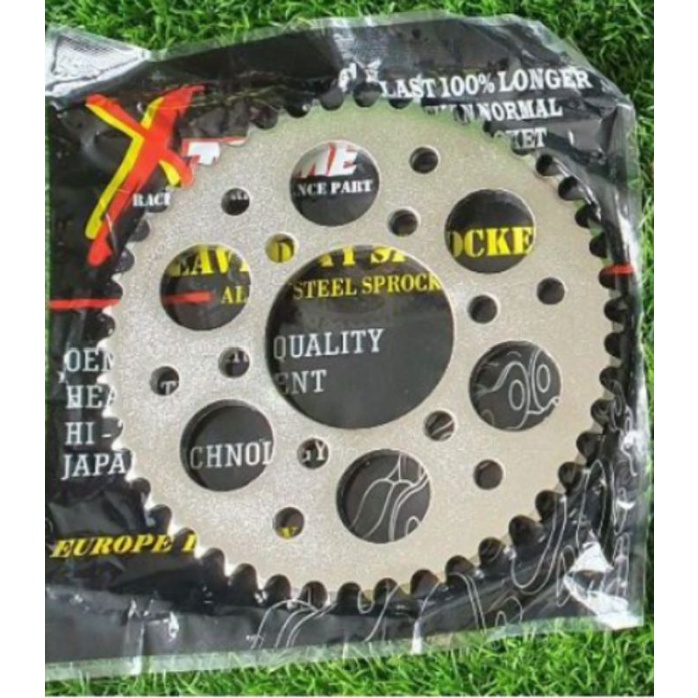 GEAR EXTREME UNTUK NEW CBR,VIXION,SCORPIO UK 428-46 T (gear belakang only) LUBANG BAUT 6