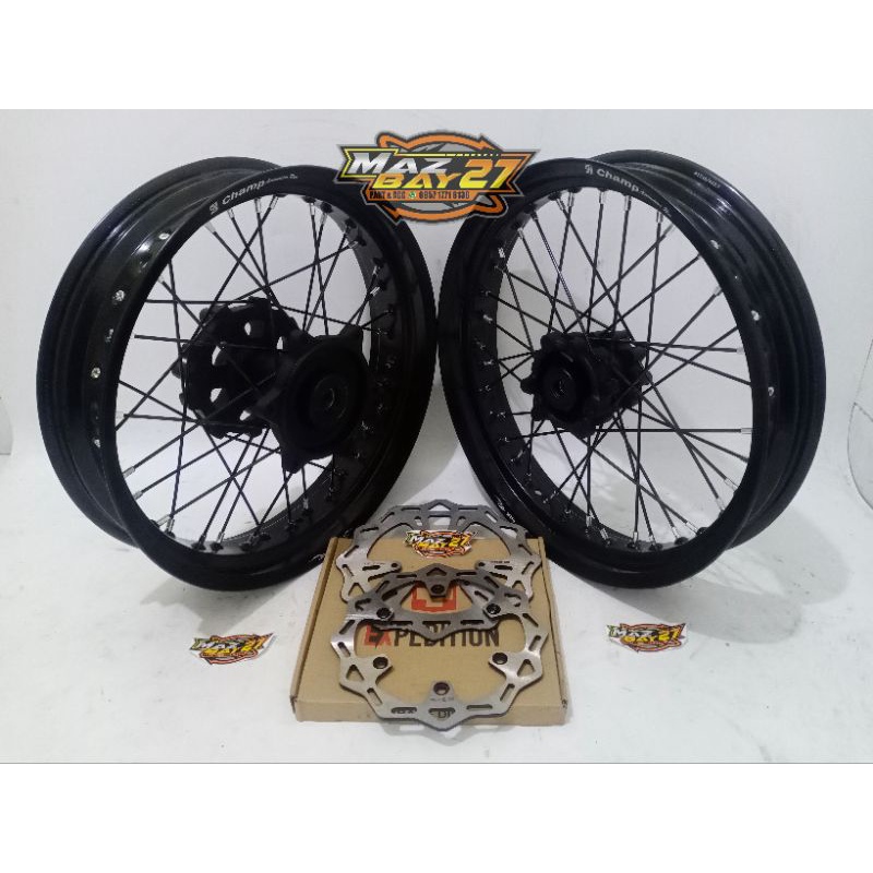 Velg Supermoto Super Moto Yamaha WR155 WR 155 - Sepaket Velg Supermoto Super Moto Yamaha WR155 WR 15