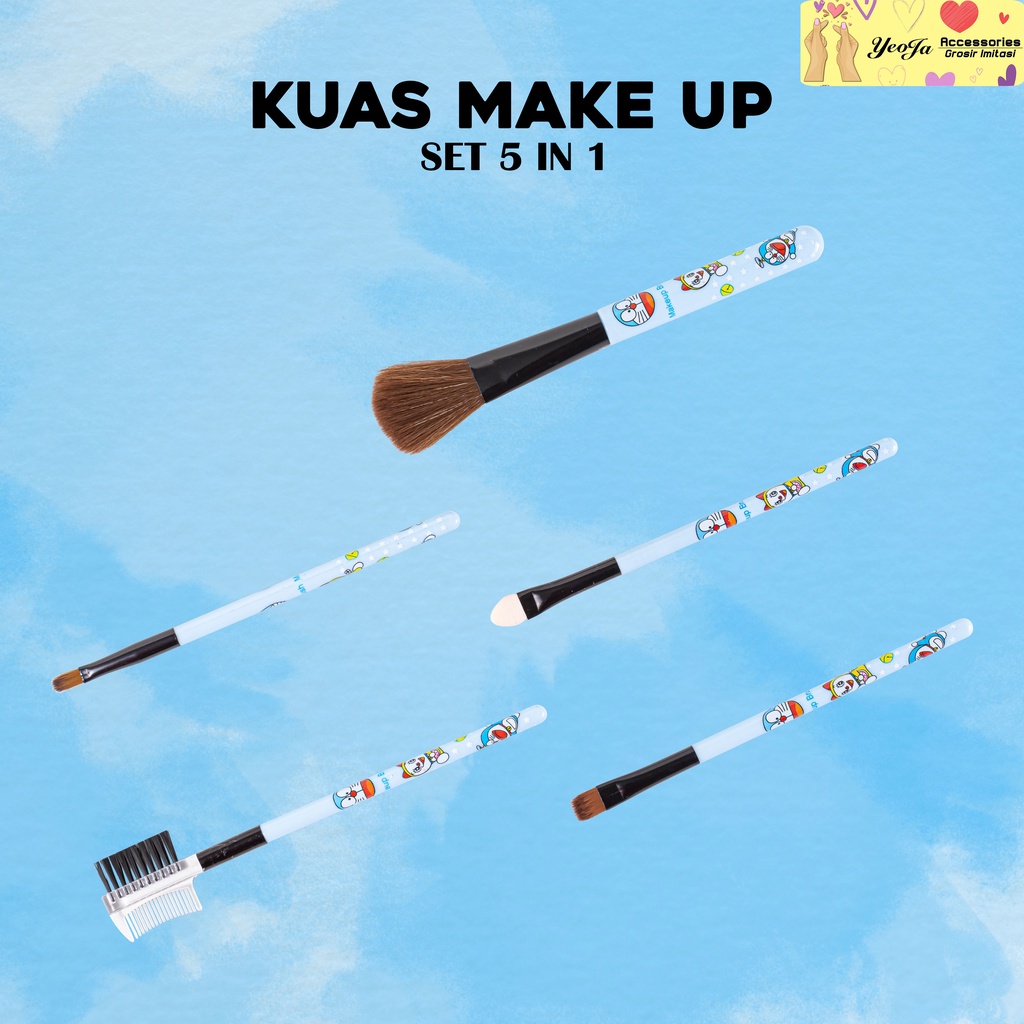 Kuas Make Up Motif Karakter 1Set isi 5 (4 warna) - A16