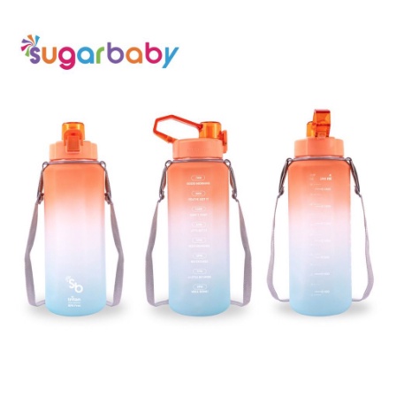 Sugar Baby Tritan Fit Bottle 2in1 2000ML Rainbow - Bottle Minum Dewasa