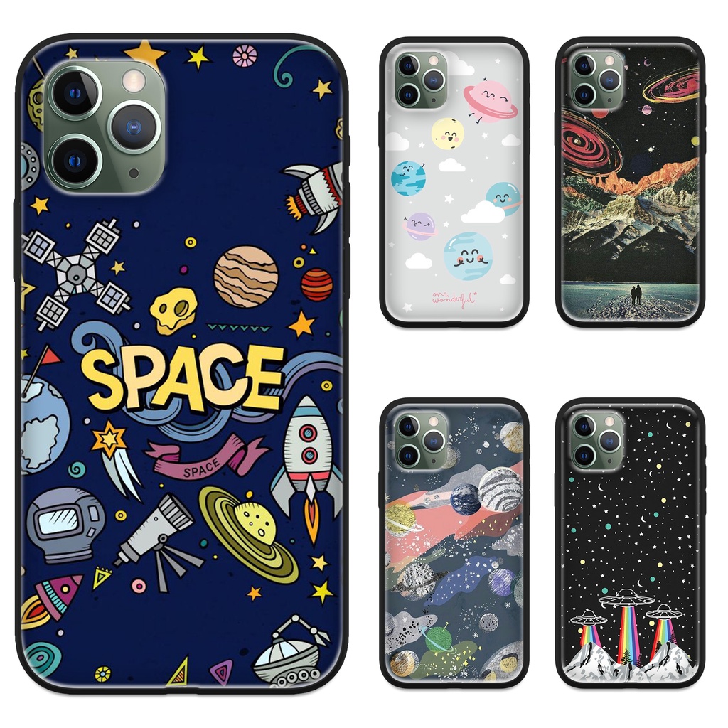 Casing Hp Vivo Samsung Xiaomi Oppo Iphone Custom Case Cute Space