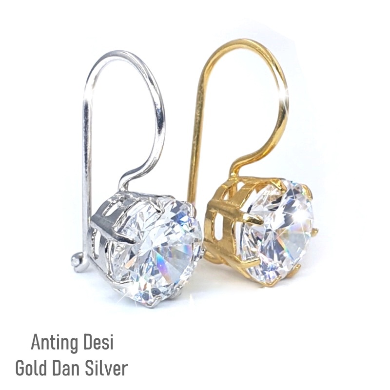 Anting Gantung Desy Emas Dan Perak 24K AT05