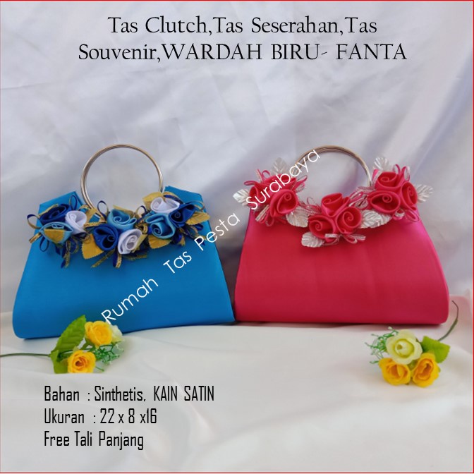 PAKET TAS PESTA WARDAH MODEL CLUTH DANSELEMPANG , 2 TAS ONGKIR TAS DERA SHOP99