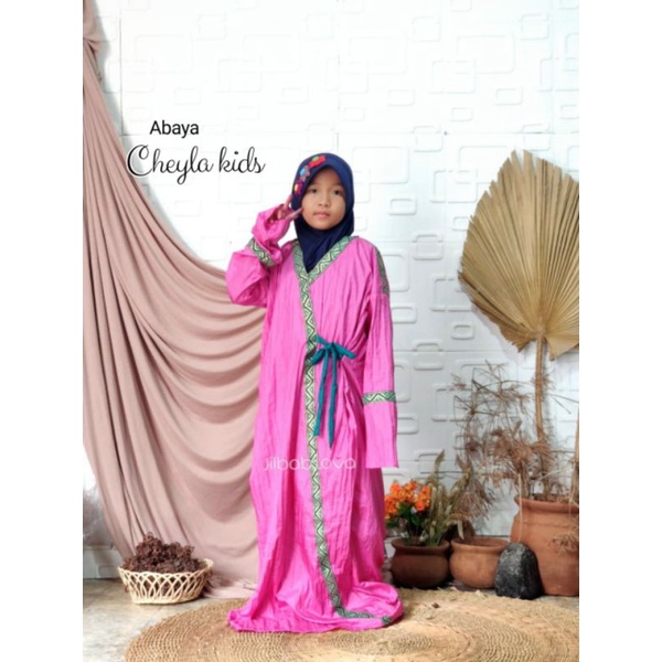 Mukena Mukenah Telekung Rukuh Abaya Sholat Anak Travelling Parasit Parasut Cheyla Jokam Gading354