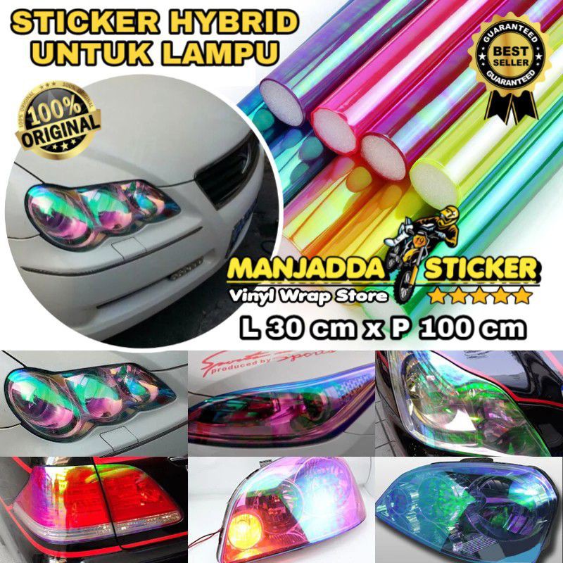 STICKER LAMPU / STIKER HYBRID UNTUK LAMPU / STIKER MIKA LEBAR 30CMX100CM