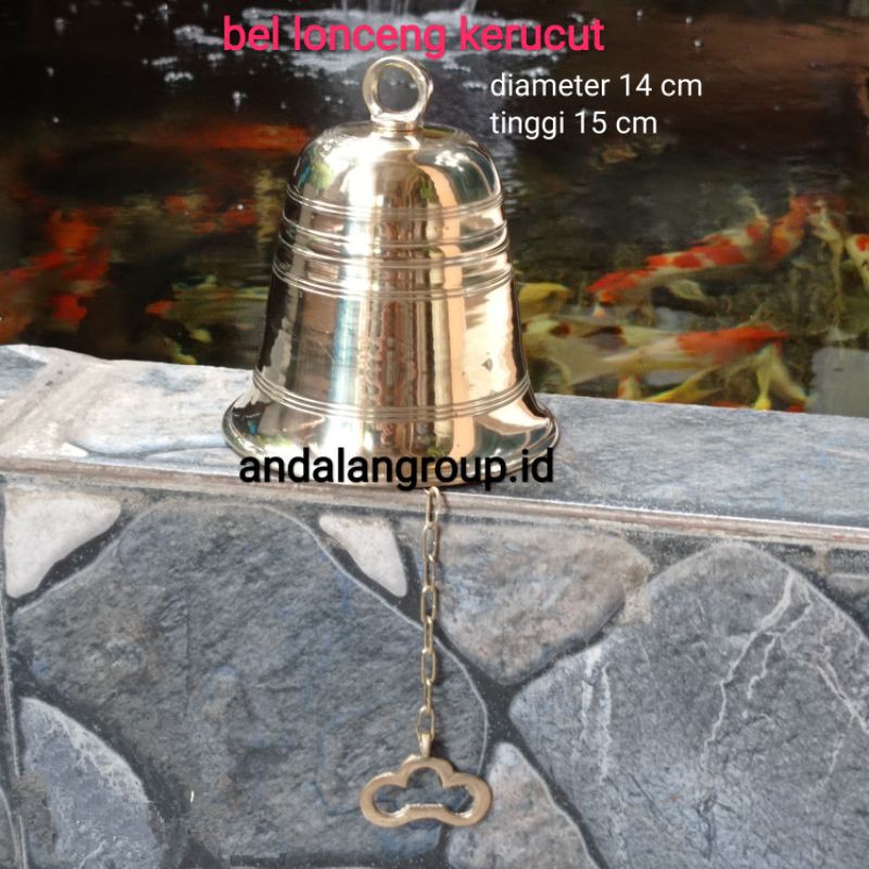 bel lonceng kuningan besar / lonceng sekolah / lonceng kantor brass bel bell