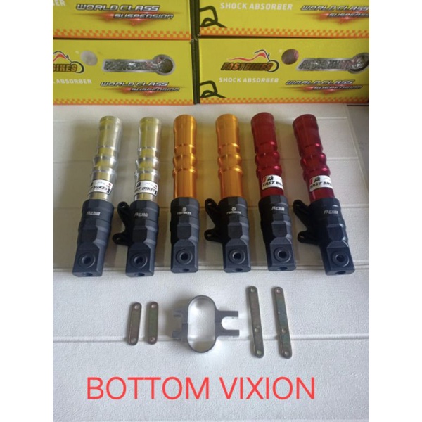 Fast bikes - bottom shock tabung depan variasi (bonus kleman) khusus buat motor VIXION