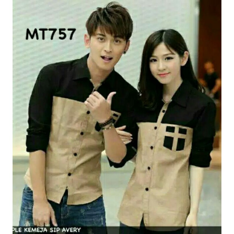 COUPLE KEMEJA AVERY/KEMEJA PASANGAN KEKINIAN [MURAH & BERKUALIATAS]