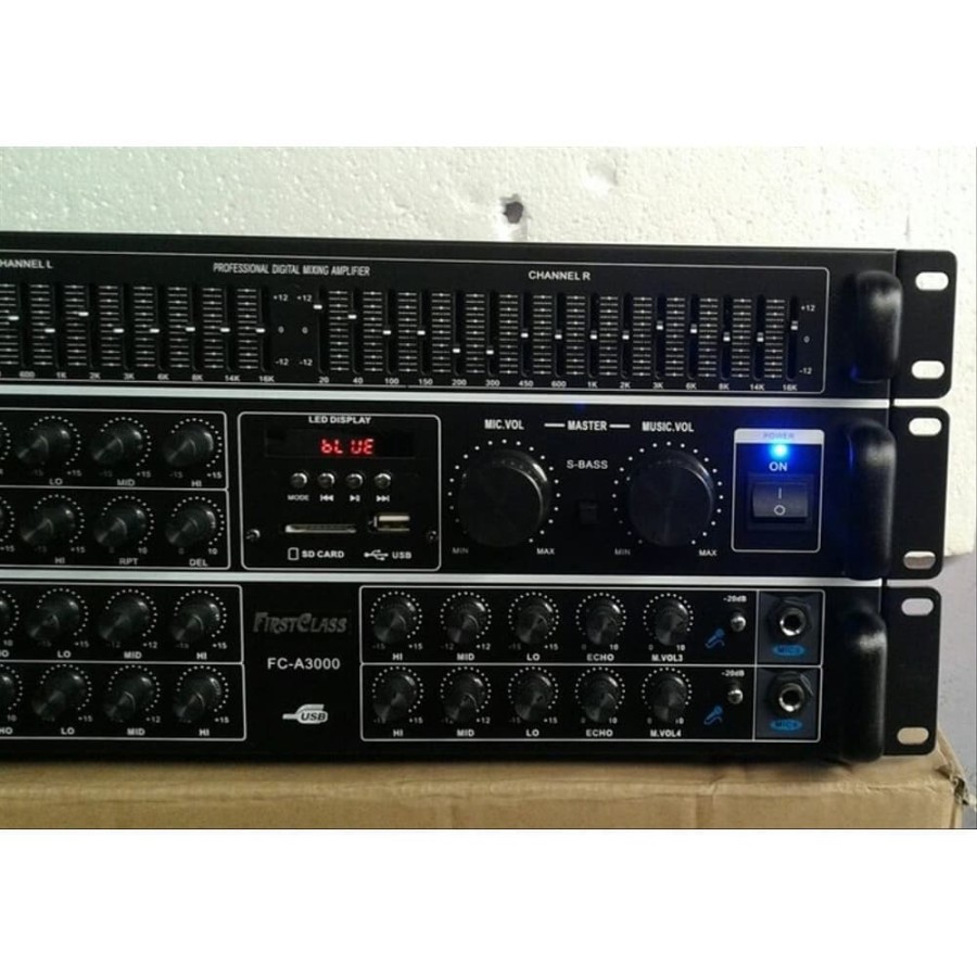 Power ampli bluetooth firstclass fc a3000 amplifier mixer equalizer fc