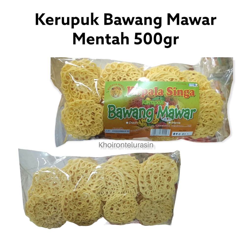 

KERUPUK BAWANG MAWAR BULAT KUNING 500gr