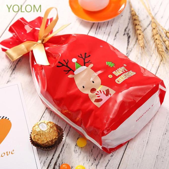 

YOLOM RED CANDY BAG COOKIES PACKAGING BAG GIFT BAG CHRISTMAS DGFXG6563