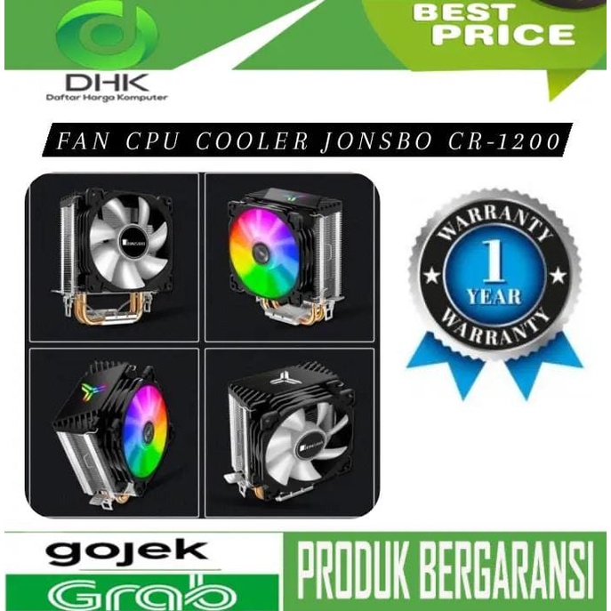 CPU Cooler JONSBO CR1200 RGB Cooling Fan