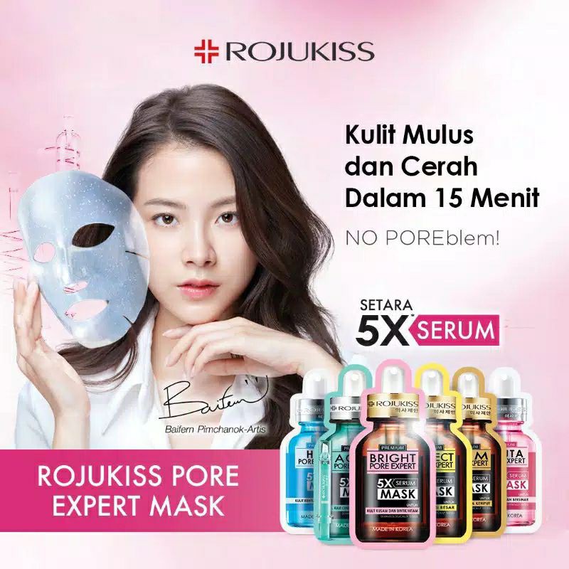 ☃️Cutezz_Ching1☃️Rojukiss 5x Serum Mask 25ml - Masker Wajah