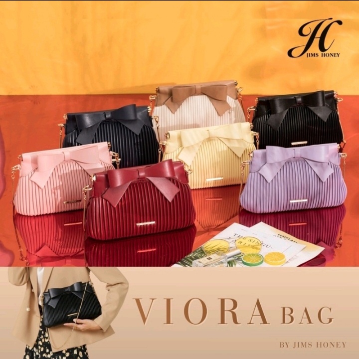 Viora Bag Jims Honey Tas Selempang Tas Jinjing Wanita Jims Honey Murah Lucu 100% Original Free Box