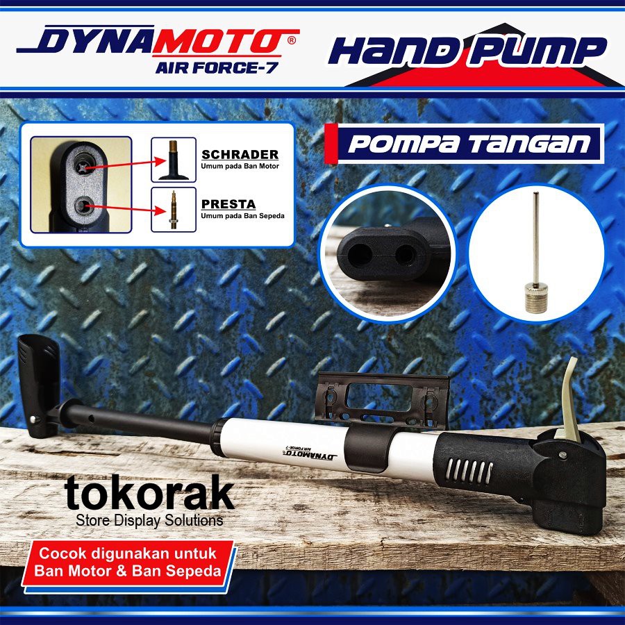 POMPA BAN DYNAMOTO SHERLOCK POMPA TANGAN POMPA BAN SEPEDA MOTOR