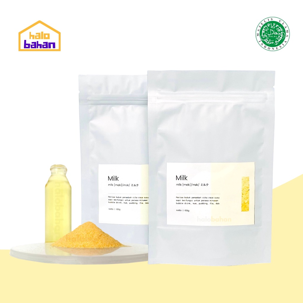 

Milk Flavour / Bubuk Perisa Susu - DOSIS PEMAKAIAN SEDIKIT - Halal MUI