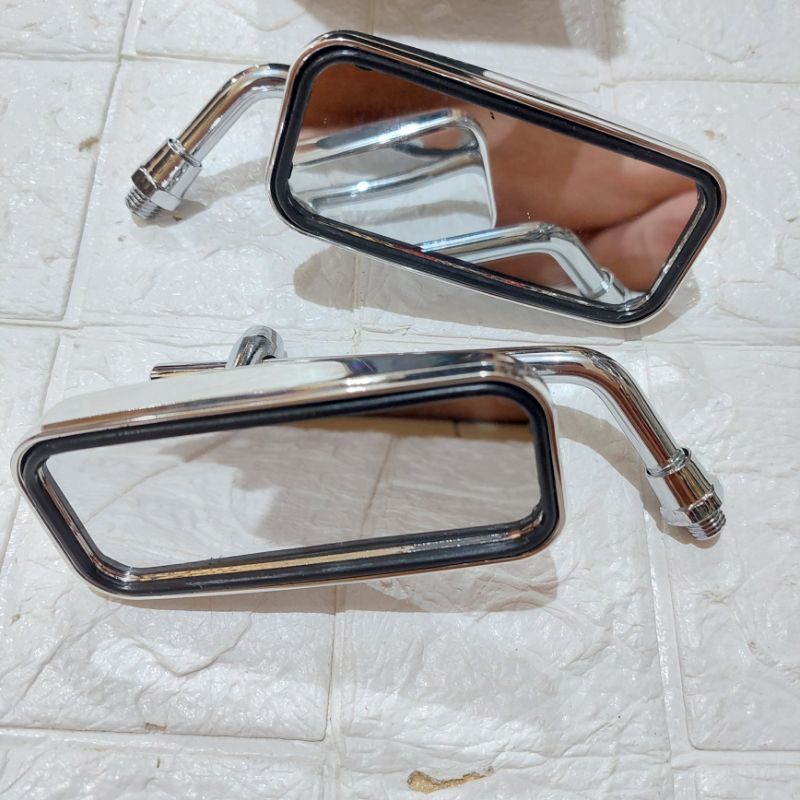 SPION KOTAK CHROME DRAT HONDA UNIVERSAL