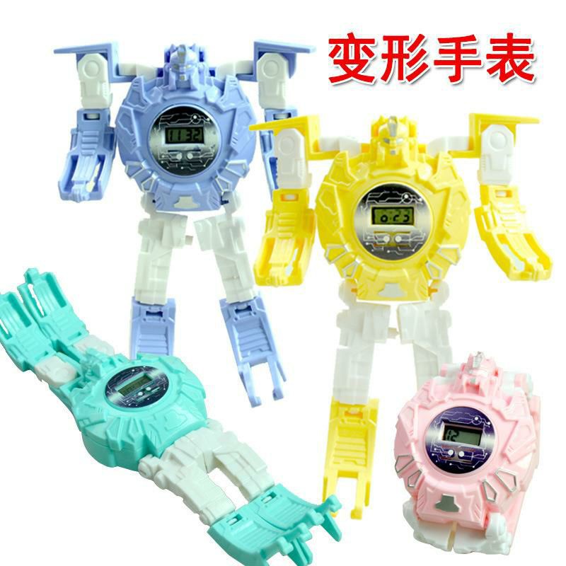 family games Mainan JAM TANGAN ROBOT NEW anak transformer deformation karakter anak pria wanita