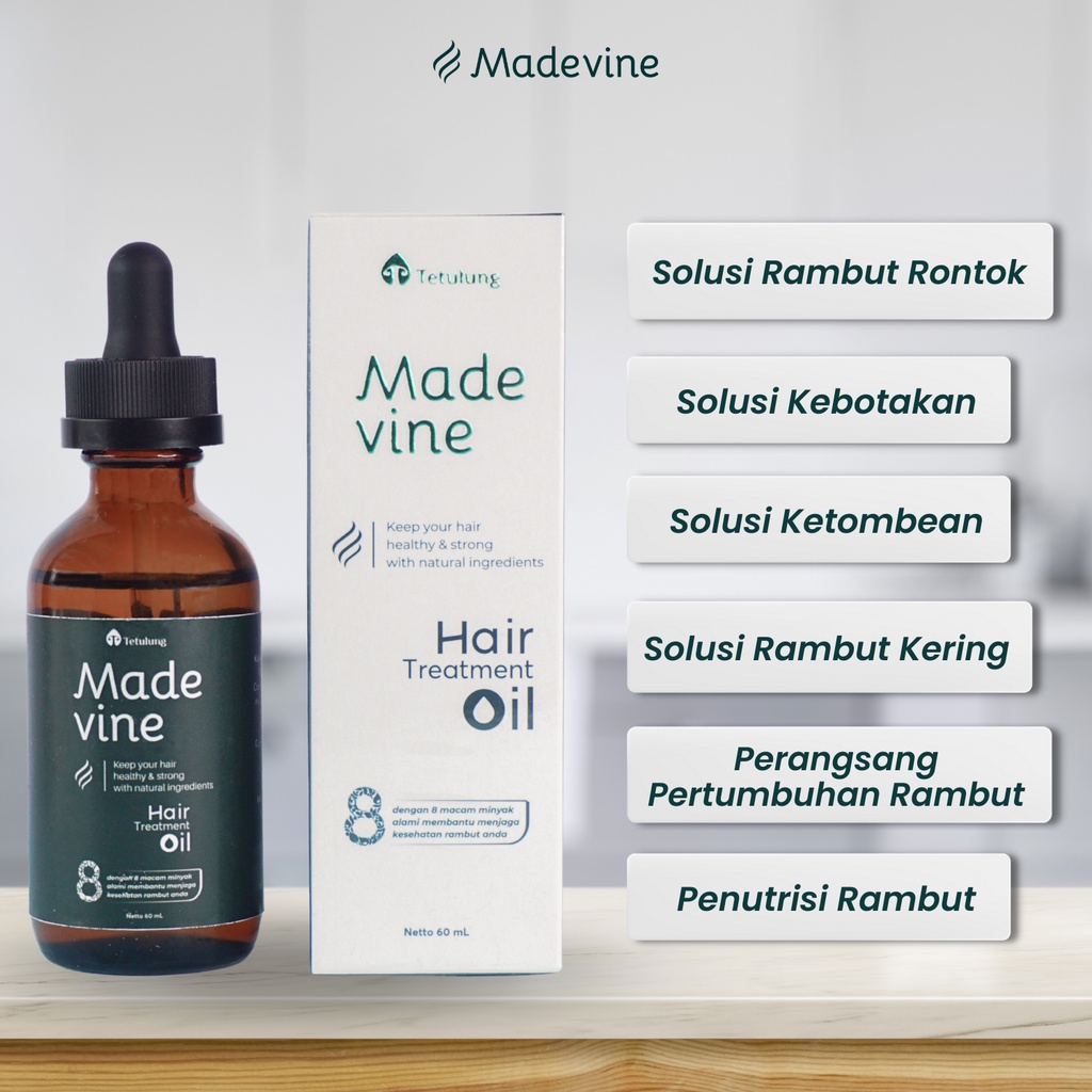 Obat Penumbuh Rambut Rontok &amp; Botak - MADEVINE HAIR TREATMENT Sudah BPOM