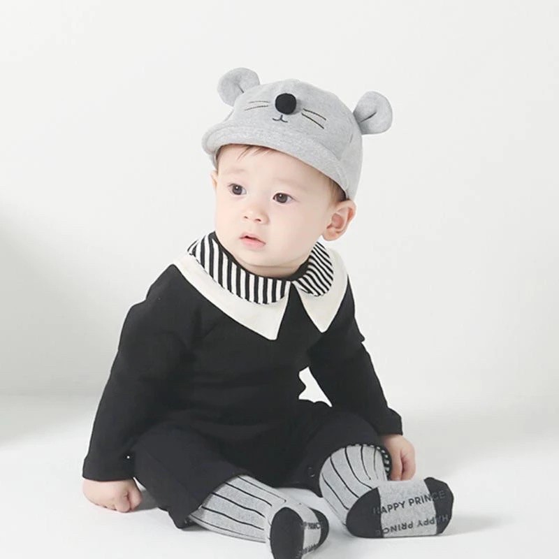 LYSASHOP - Topi Anak Bayi Lucu Motif Kucing/Topi Kupluk Bayi-4
