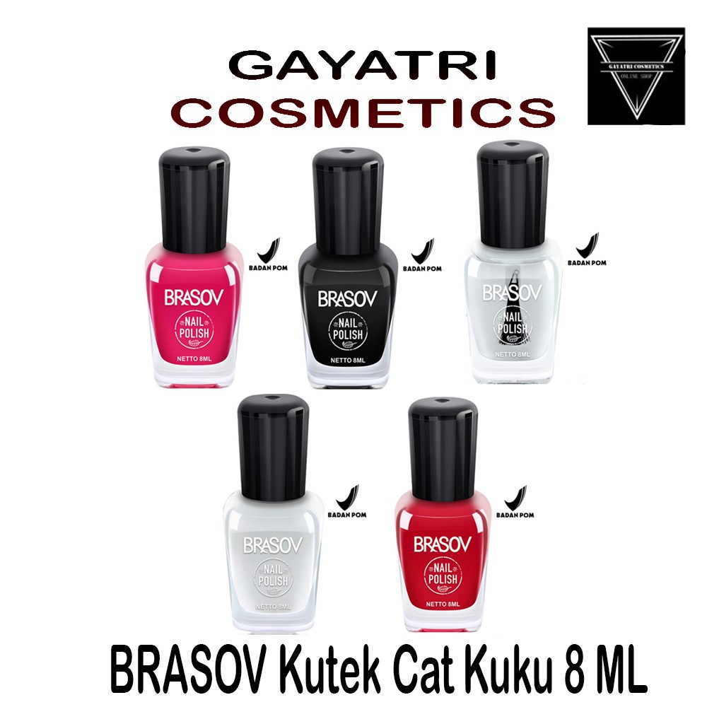 BRASOV Kutek Cat Kuku 8 ML Kutex Nail Polish Bisa Cod