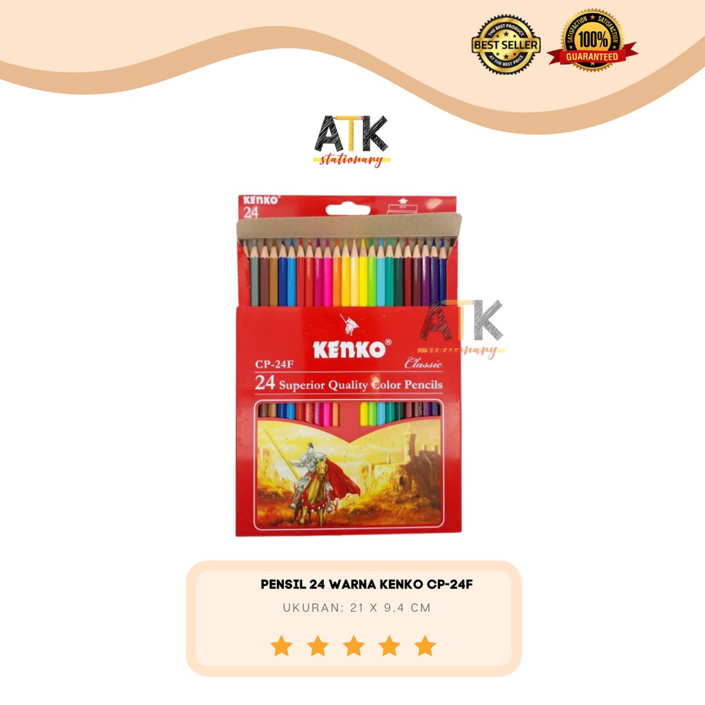 

RB Pensil 24 Warna Kenko Panjang atk