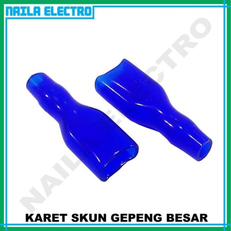 Karet Skun Gepeng Besar / Pelindung Skun / Kondom Skun / Skun Kabel Isi 100