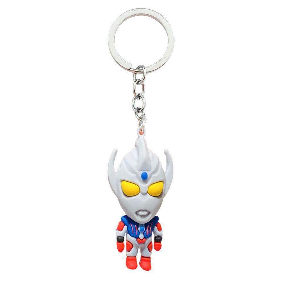 Augustina Gantungan Kunci Ultraman Fashion Hadiah Miniatur Ultraman Gantungan Kunci Mobil Darah Panas Anime Key Ring