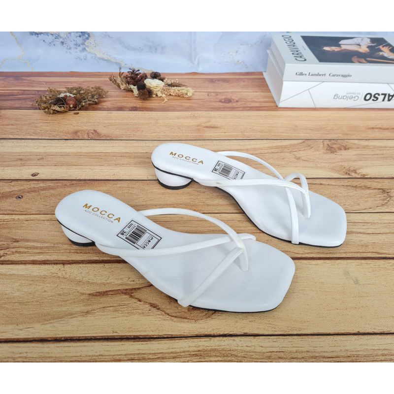 ABBUSHOES Bk 05 hak telor jepit silang andini 3cm