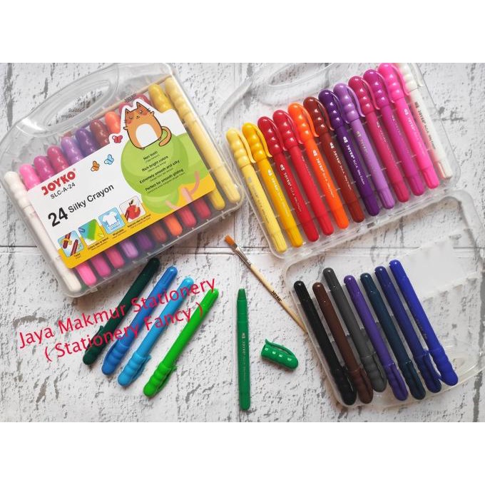 

(BISA COD) Crayon Halus / Silky Crayon Joyko 24 warna SLC-A-24 (1 set) SPECIAL Kode 1072