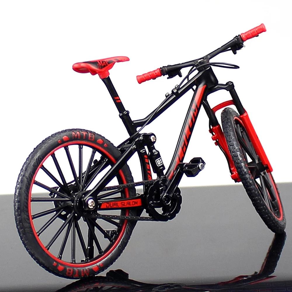 Agustinina Model Sepeda Untuk Anak Bicycle Fans Mainan Koleksi Mini1:10 Diecast Alloy Model Sepeda Jalan
