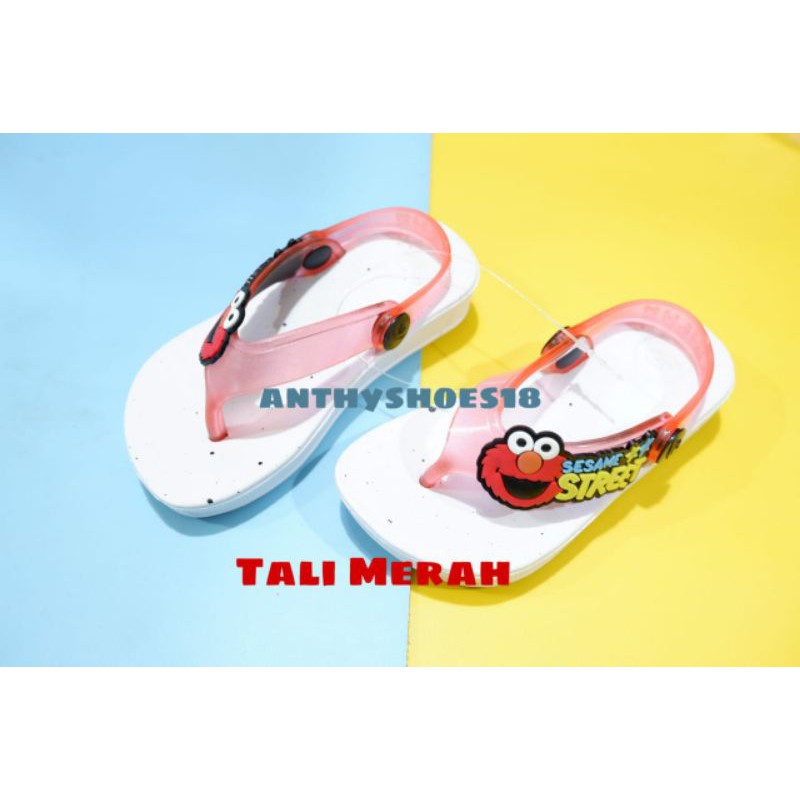 *NEW* Sandal Karet Jepit  Tali Belakang Dulux Baby Girl 330 Elmo Street