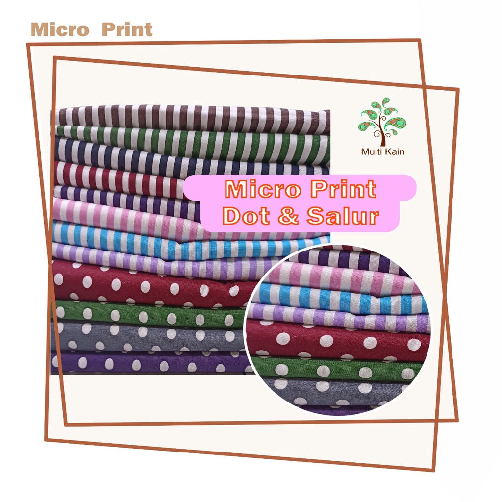 Multi kain micro print Lebar 2.4 meter salur onde sprei dekorasi backdrop dekor eceran