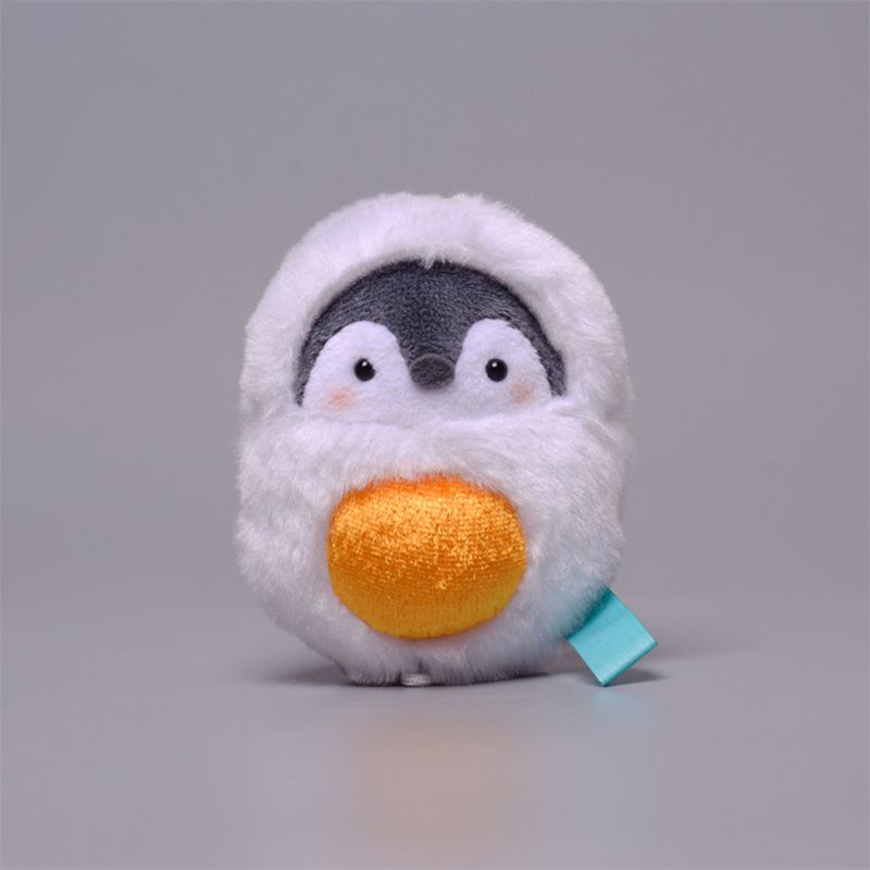 8cm Cute Koupen Chan Penguin Plush Pendant Egg Toast Milk Dress Up Soft Keychain