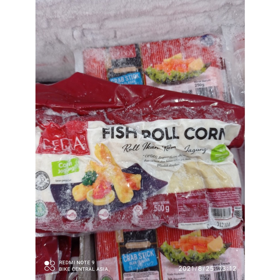 

Cedea Fish Roll Corn 500gr Roll Ikan Rasa Jagung - FROZEN FOOD