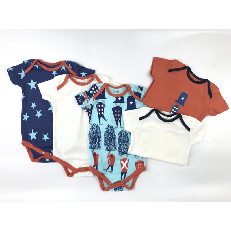 BABY K2 - BABY BODYSUIT PREMIUM ISI 5 PC MOTIF F KODE 00016