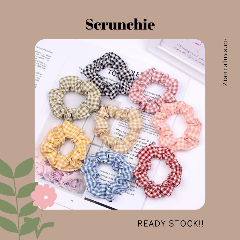 [READY STOCK] Scrunchie Mini Motif Kotak